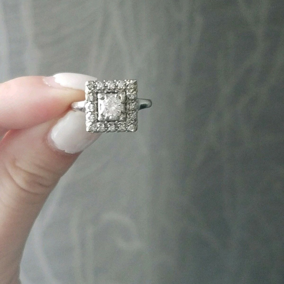 Designer Ring by Jabel Art Deco Platinum .5ct Ring - Picture 5 of 8